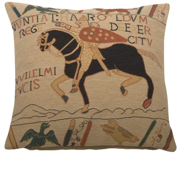 Bayeux Horse I European Cushion Cover