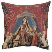 A Mon Seul Desir III Belgian Cushion Cover - 18 in. x 18 in. Cotton by Charlotte Home Furnishings