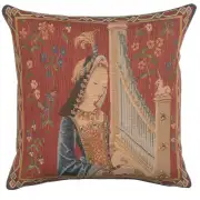 L'ouie the Hearing French Tapestry Cushion