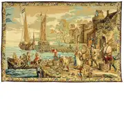 LArrivee Au Port French Tapestry Wall Hanging