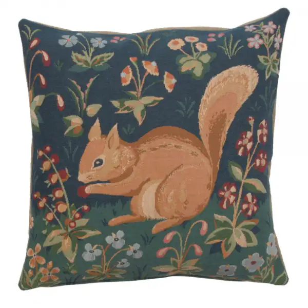 Tree Squirrel Cushion - 19 in. x 19 in. Cotton by Charlotte Home Furnishings