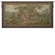 Les Amours Pastorales with Border French Tapestry Wall Hanging