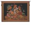 Flora Cotta Black by Jan Van Huysum Belgian Tapestry Wall Art Hanging 33x41 inch