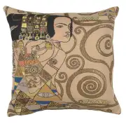 L'Attente - Klimt Jour French Tapestry Cushion