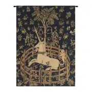 Unicorn in Captivity V Belgian Wall Tapestry