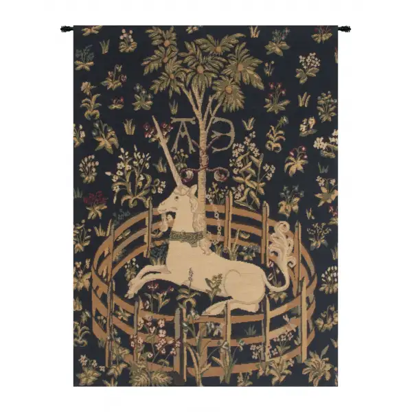 Unicorn In Captivity V Belgian Tapestry Wall Hanging - 18 in. x 23 in. Cotton/Wool/Poly by Charlotte Home Furnishings
