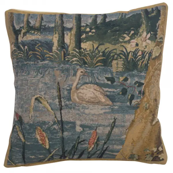 Wawel Forest Right Belgian Tapestry Cushion - 17 in. x 17 in. Cotton by Charlotte Home Furnishings