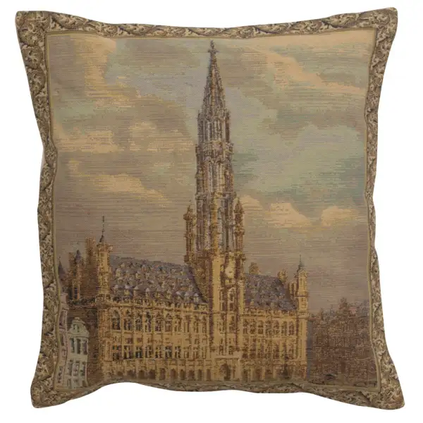 Townhall Brussels  Belgian Tapestry Cushion