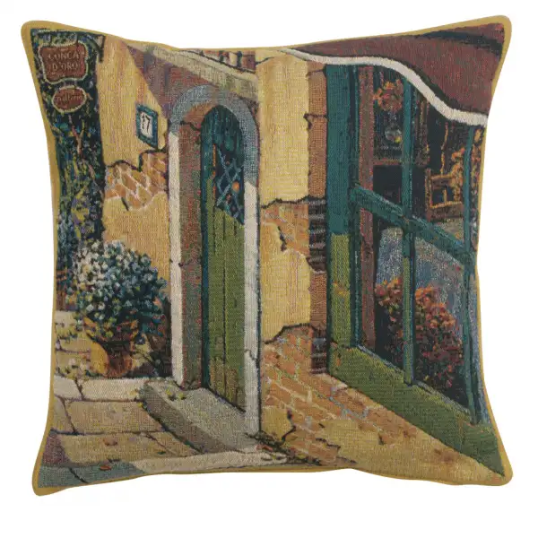 Bellagio Village Door Belgian Couch Pillow