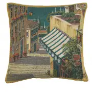 Bellagio Village I Belgian Tapestry Cushion