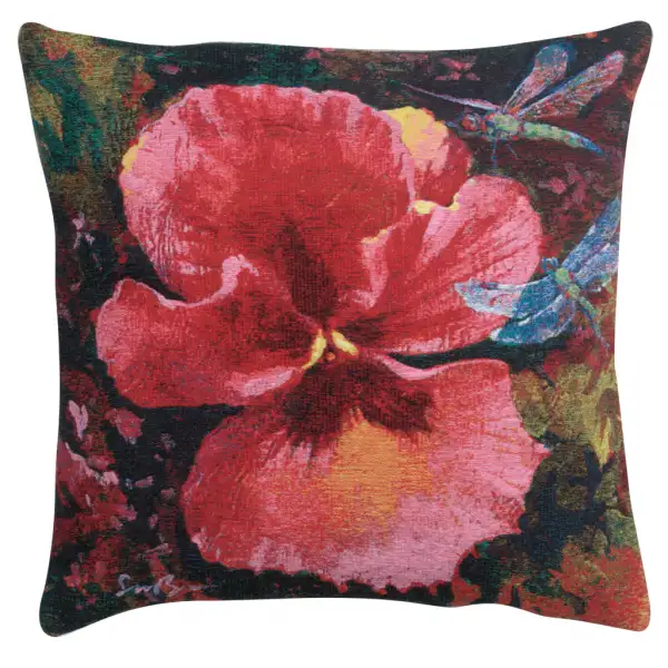 Gratitude I Belgian Tapestry Cushion - 21 in. x 21 in. Cotton by Simon Bull