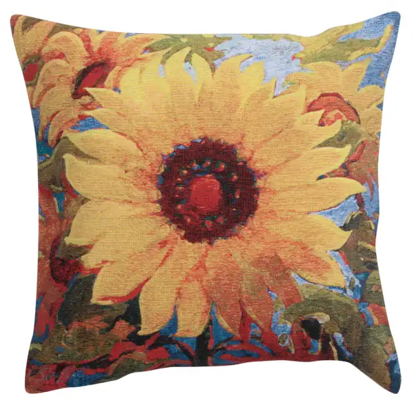 C Charlotte Home Furnishings Inc Spellbound I Belgian Tapestry Cushion - 21 in. x 21 in. Cotton by Simon Bull