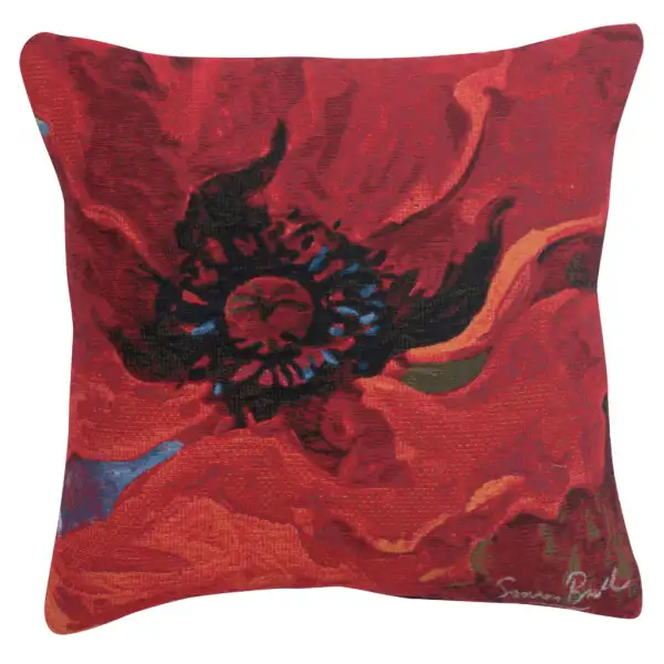 C Charlotte Home Furnishings Inc Bright New Day 1 Belgian Tapestry Cushion - 21 in. x 21 in. Cotton by Simon Bull