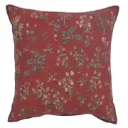 Licorne Mille Fleurs II Belgian Tapestry Cushion - 17 in. x 17 in. Cotton by Charlotte Home Furnishings