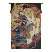 Virgin Klimt Belgian Tapestry Wall Hanging - 48 in. x 72 in. Cotton/Wool/Treveria/Mercurise by Gustav Klimt