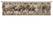 Battle Of Hastings II Belgian Tapestry Wall Hanging - 58 in. x 16 in. Cotton/Wool/Polyester by Charlotte Home Furnishings
