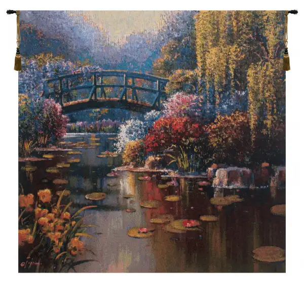 Giverny Pond I Belgian Wall Tapestry