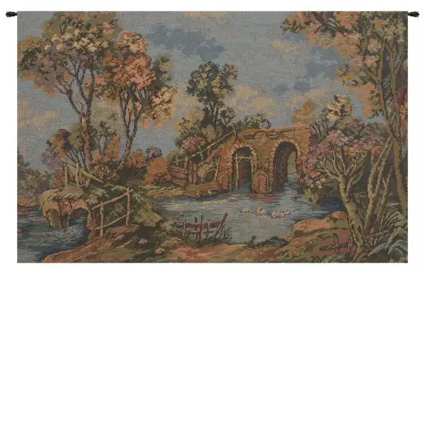 Devil's Bridge European Tapestries - 41 in. x 26 in. Cotton/Polyester/Viscose by Charlotte Home Furnishings