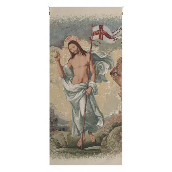 Resurection III European Tapestries - 21 in. x 46 in. Cotton/Polyester/Viscose by Alberto Passini