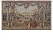 Peacock II European Tapestries - 89 in. x 53 in. Cotton/Polyester/Viscose by Charlotte Home Furnishings