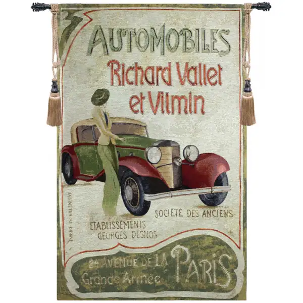 Automobile Club Fine Art Tapestry