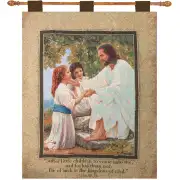 Suffer The Little Children Wallhanging Fine Art Tapestry