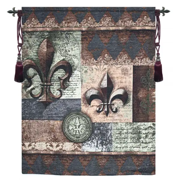 Fleur de Lis Grande Wallhanging Fine Art Tapestry