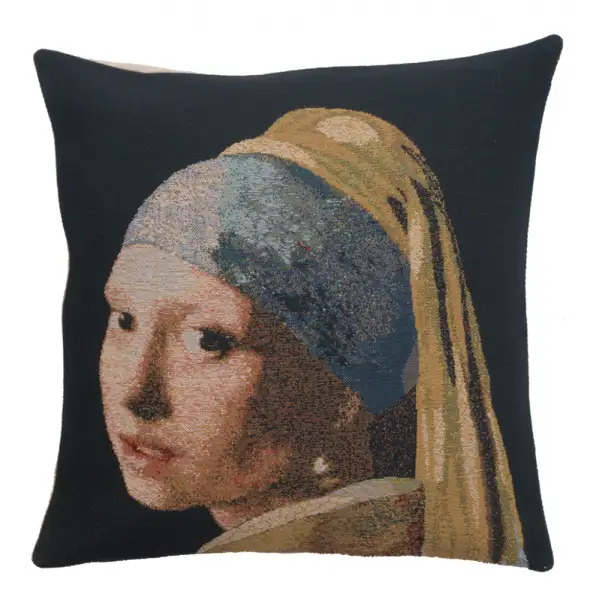 Girl With The Pearl Earring Belgian Couch Pillow