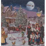 Carolers Stretched Wall Tapestry