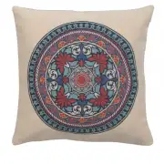 Lotus Mandala Decorative Floor Pillow Cushion Cover