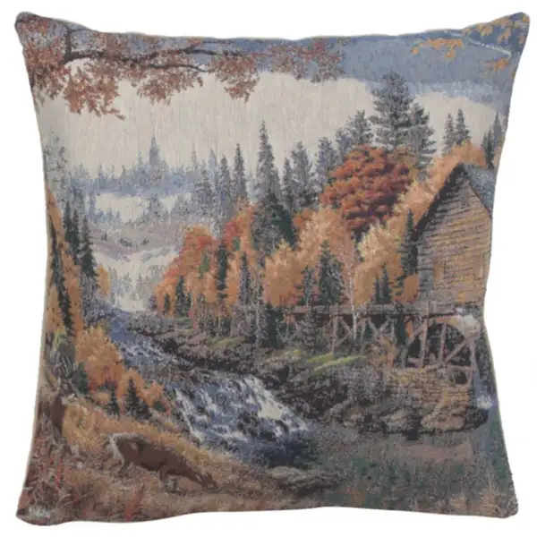 Waterwheel Decorative Floor Pillow Cushion Cover