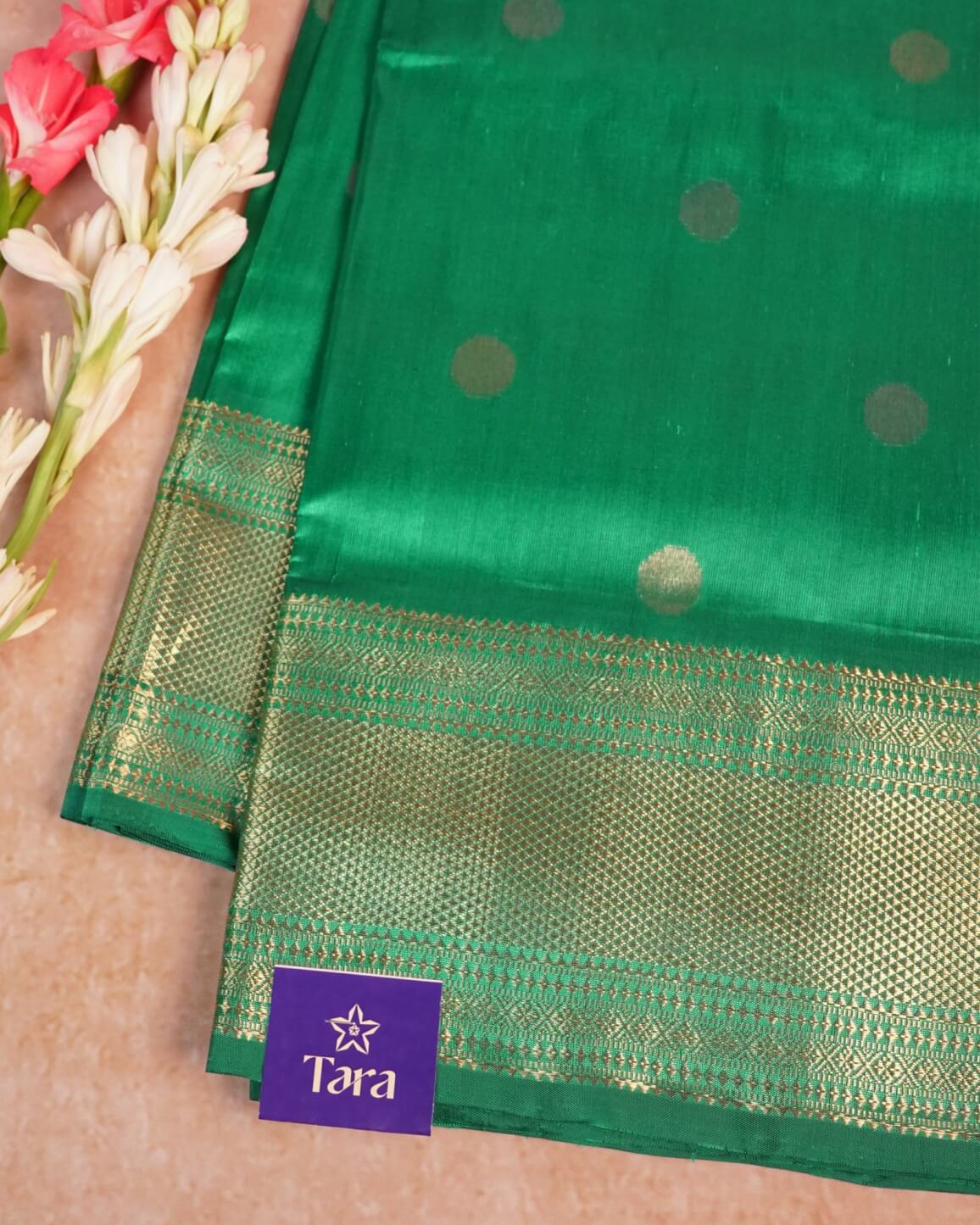 Venkatagiri Pattu Saree – Teal Blue with Zari Pallu