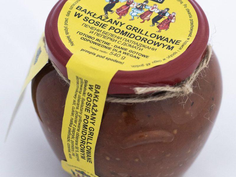 Bakłażany grillowane w sosie pomidorowym