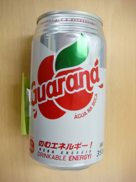 Aerated beverage, coloured; GUARANA AGUA NA BOCA