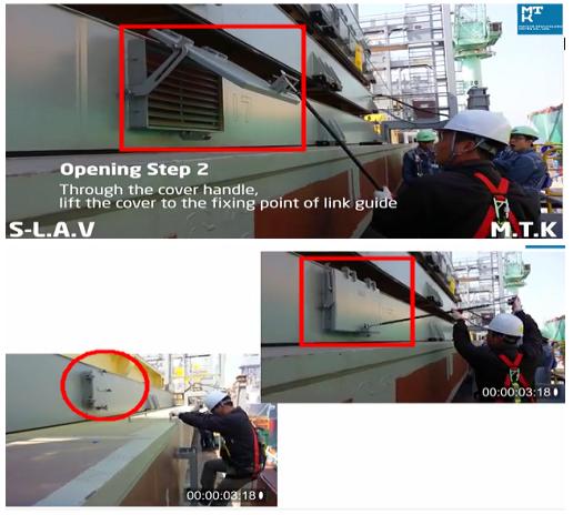 Windows ; Louver-Air-Vent for Hatch cover (MTK-LVA 8-520) ; R.KOREA