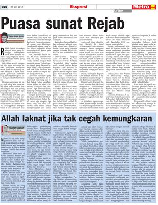 Puasa sunat rejab 2022