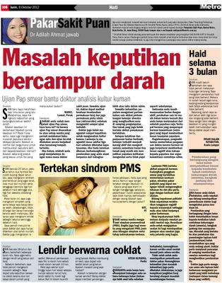 Masalah Keputihan Bercampur Darah Klik