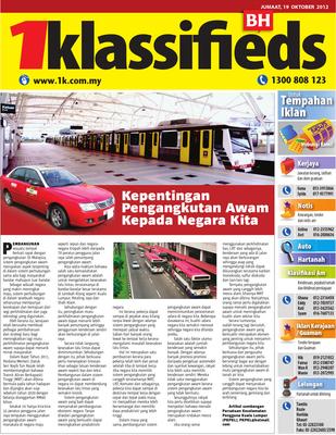 Pengangkutan awam di malaysia kepentingan Kelemahan Pengangkutan