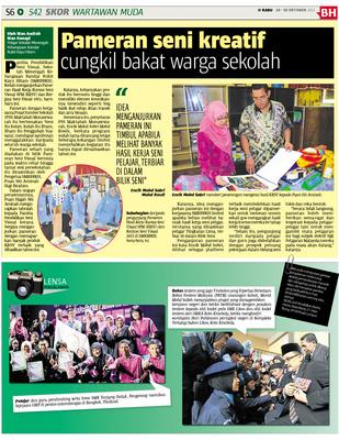 Pameran Seni Kreatif Cungkil Bakat Warga Sekolah Klik