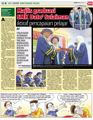 Majlis Graduasi Smk Dato Sulaiman Iktiraf Pencapaian Pelajar Klik