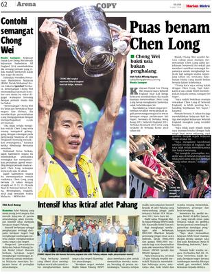 Contohi semangat Chong Wei  KLiK