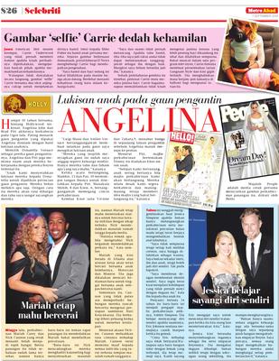 Lukisan Anak Pada Gaun Pengantin Angelina Klik