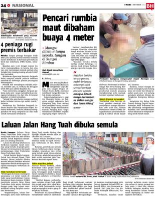 Laluan Jalan Hang Tuah dibuka semula  KLiK