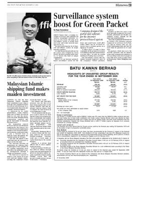 Surveillance System Boost For Green Packet Klik