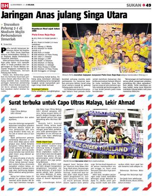 Surat terbuka untuk Capo Ultras Malaya, Lekir Ahmad | KLiK