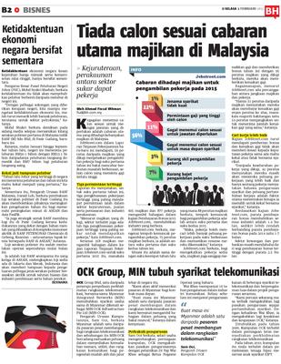 Tiada calon sesuai cabaran utama majikan di Malaysia  KLiK