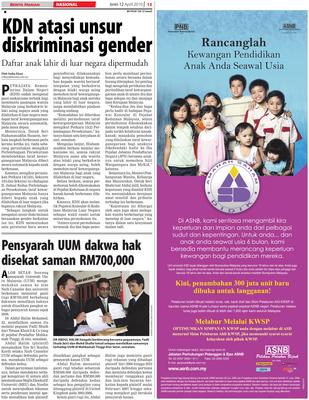 Kdn Atasi Unsur Diskriminasi Gender Klik