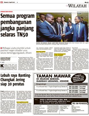 Semua Program Pembangunan Jangka Panjang Selaras Tn50 Pembangunan Jangka Panjang Perak Diselaraskan Dengan Tn50 Klik