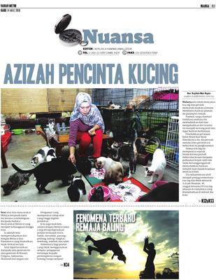 Azizah pencinta kucing  KLiK