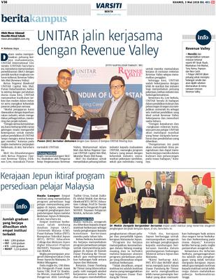 Unitar Jalin Kerjasama Dengan Revenue Valley Klik